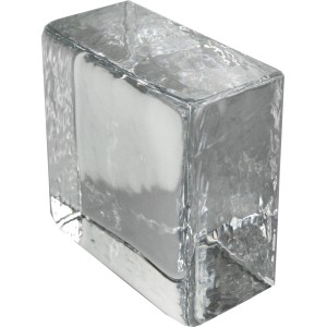 Klarer Fuchs Glasstein Crystal Collection, 10x10x5 cm, glänzend.