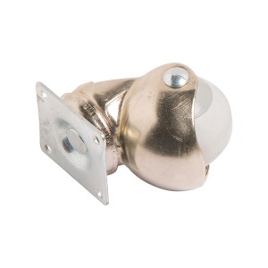 Sesselrolle, Ø 40 mm, mit verzinktem Stahlgehäuse und rundem, spurfreiem Gummirad.