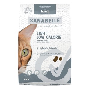 Sanabelle Light Katzen-Trockenfutter, energiereduziert, 400g Packung.