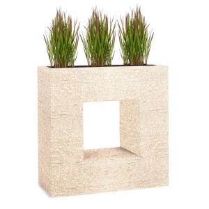 Pflanzwerk Hochbeet Pflanzkübel Vista Premium Frostbeständig Antik 66 cm Sand