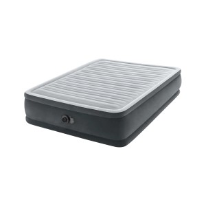 Intex Dura-Beam Luftmatratze, Queen-Size, grau, mit integrierter Pumpe für Camping & Zuhause.