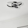 Moderne Trio LED-Deckenleuchte Nuria, schwarz matt, mit geschwungenen LED-Ringen.