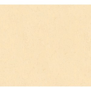 Gelbe Vliestapete mit leichter Struktur und Glanz, Uni-Design von AS-Creation Hermitage.