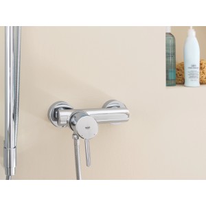 Grohe Concetto Einhand-Brausebatterie DN 15 in Chrom, Wandmontage.