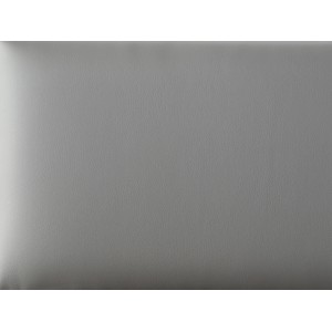 Graues Wandkissen in Lederoptik, rechteckig, 60x30 cm. Dekoratives Wandpaneel zur Wandgestaltung.