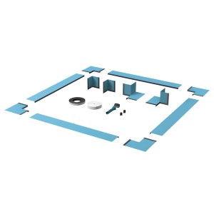 Bette Dichtsystem für Steel Badewannen, Komplettset mit Dichtbändern und Zubehör.