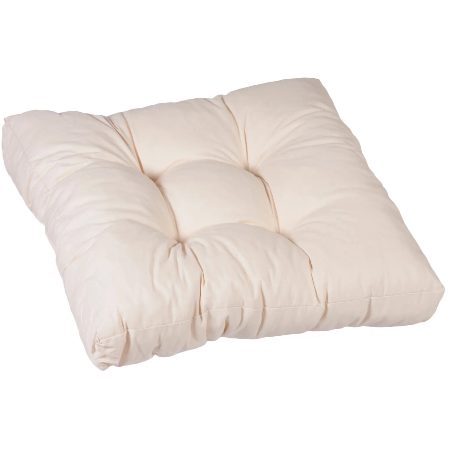 Beo Paletten-Sitzkissen, 60x60 cm, Creme. Sitzkissen für Palettenmöbel, ideal für Garten & Terrasse.