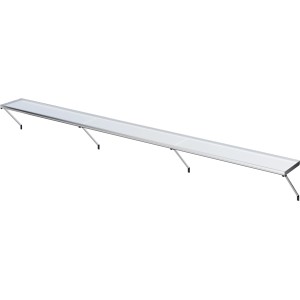 KGT Hängebord Jasmin II für Gewächshäuser, Aluminium mit weißen Kunststoffplatten.