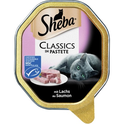 SHEBA Kitten Nassfutter – Sortierte Auswahl In Sauce Mit Lachs & Huhn, 52 Beutel à 85 G