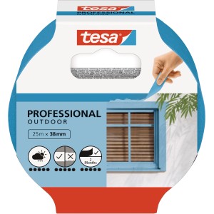 Tesa Malerband Professional Outdoor, 25 m x 38 mm, für präzise Farbkanten im Außenbereich.