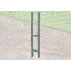 Weka H-Anker-Set (9 Stück) für Carport-Befestigung, 9x9 cm.