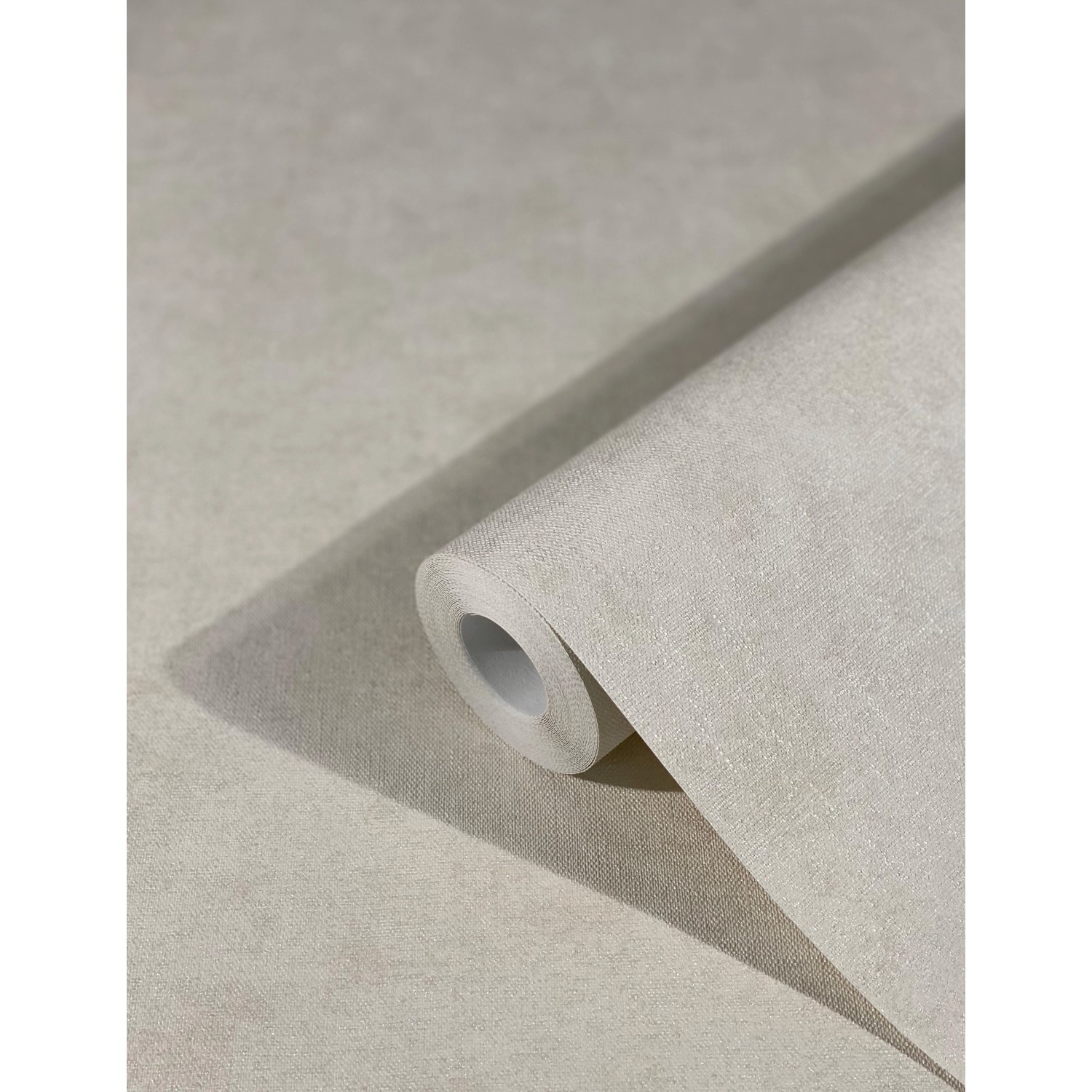 Marburg Vliestapete Shades Uni Beige-Creme, Rolle. Dekorative Tapete mit leichter Leinenstruktur.