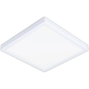 Eckige, weiße Eglo LED Deckenleuchte Fueva 5 mit 20,5 W für Bad und Wohnraum.