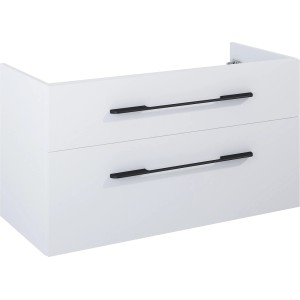 Maximus Waschbeckenunterschrank MADRID Weiß matt 100 cm