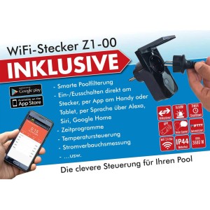 Summer Fun WiFi-Stecker Z1-00 für Poolfilteranlage Best Clean Smart, Steuerung per App.