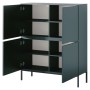Selsey Highboard Bemmi 100 cm Hoch Dunkelgrün mit Schwarzen Beinen_4