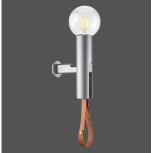 Just Light. Wandleuchte Turn me Stahl H: 20,7 cm