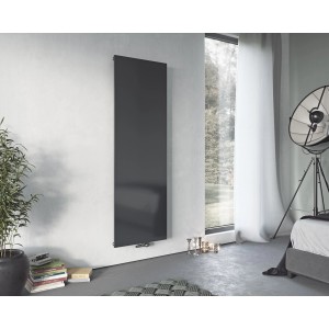 Ximax Raumheizkörper P1 Plan, 1800x595 mm, Anthrazit, 893 Watt, glatte Front im modernen Wohnraum.