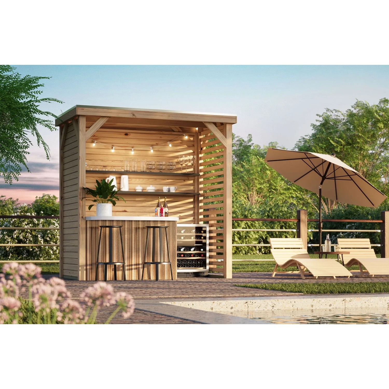 Karibu Pavillon Cannes S naturbelassen 231 cm x 124 cm_4