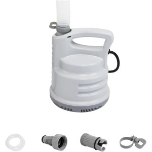 Bestway Flowclear Tauchpumpe (80W) zum Abpumpen von Poolwasser, inkl. Zubehör.