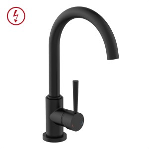 Schütte Spültischarmatur Niederdruck Cornwall Schwarz Matt