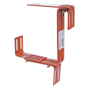 Verstellbarer Geli Blumenkastenhalter, terracottafarben, für Pflanzkübel.