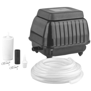 Ubbink AIR 4000 Teichbelüftungspumpe (33W, 3400 l/h) mit Zubehör für Gartenteiche.