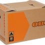 OBI Umzugskarton M, 60 l, 30 kg, aus doppelwelligem Karton mit Tragegriffen und Beschriftungsfeldern.