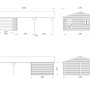 Palmako Garage Roger mit Sektionaltor 953 x 550 cm Naturbelassen FSC®_4