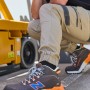 New Balance Cremorne Mid S3L Sicherheitsstiefel in Schoko-Orange, Gr. 40. Arbeitsschuhe mit Fresh Foam Sohle.