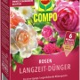 Compo Rosen Langzeit-Dünger 2kg Packung mit Rosenabbildung für üppige Blüten.