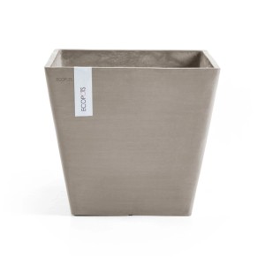 Ecopots Pflanztopf Rotterdam Braungrau 40 cm