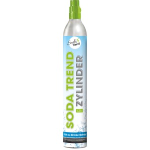 Soda Trend CO2-Zylinder für Wassersprudler, bis zu 60 Liter Sprudelwasser.