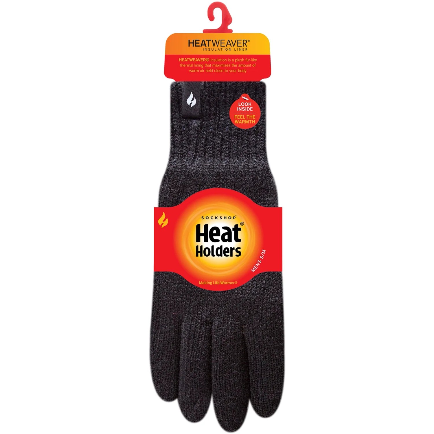 Heat Holders Handschuhe Herren S/M Schwarz, Thermohandschuhe für Arbeit und Freizeit.