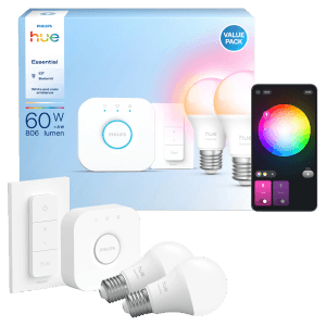Philips Hue Leuchtmittel E27 Glühlampenform 6.500 K 806 lm 8 W Set