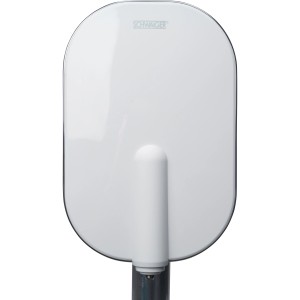 Weiße Schwaiger DVB-T/2 Außenantenne für digitalen TV-Empfang.