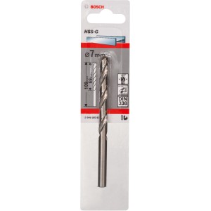 Bosch Metallbohrer Pro HSS-G, 7mm, DIN 338, verpackt. Geeignet für Stahl, Guss, Eisen, Nichteisenmetalle und Kunststoffe.