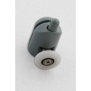 Einzelrolle für Duschkabinen, 4er-Set, geeignet für 6 mm Glasstärke.
