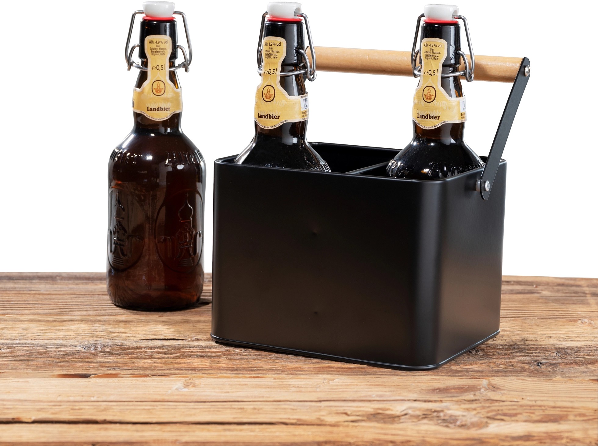 WENKO Cestello Portaposate Baco - Design Elegante, Metallo Verniciato Nero, 16x13.5x9 Cm - Foto 4