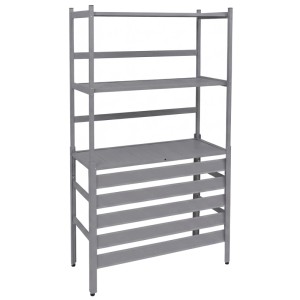 Graue MCW Aluminium Verkleidung für Klimaanlage/Wärmetauscher mit Ablageflächen.