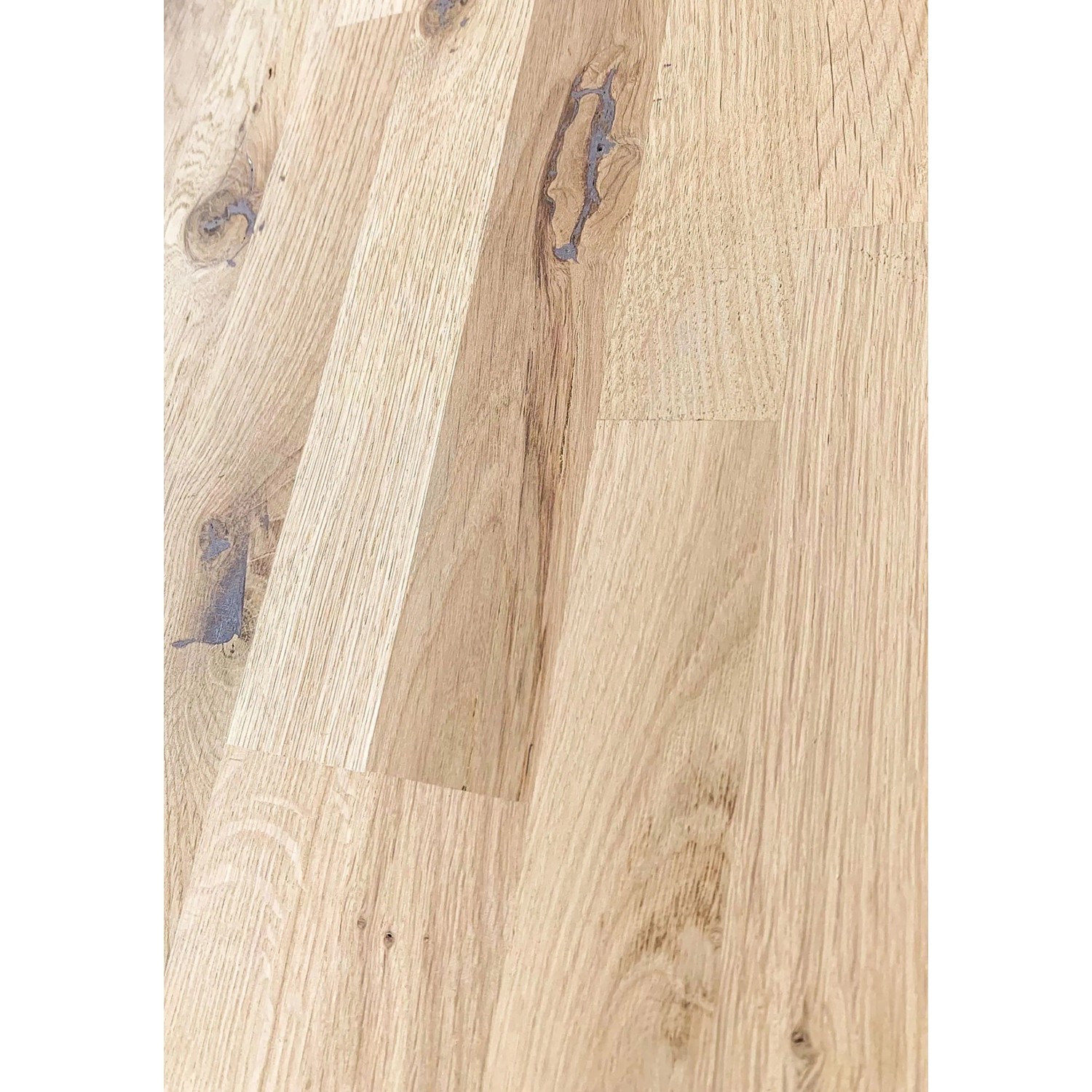 Treppe Kos 14 Stufen Eiche Rustik Natur 105 cm Metallgeländer Grau FSC®_7