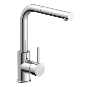 Schütte Sensor-Spültischarmatur Vital, Chrom, mit herausziehbarem Auslauf.