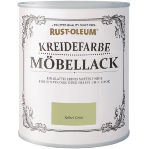 Dose Rust-Oleum Kreidefarbe Möbellack Salbeigrün, matte Oberfläche.