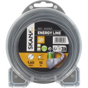 Skana Premium Mähfaden Energy Line, 1,6 mm x 15 m, für Rasentrimmer und Sensen.