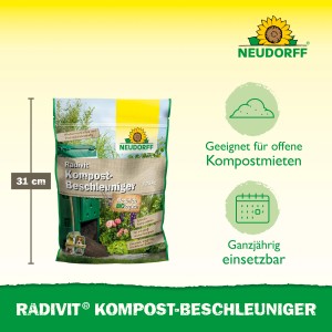 Neudorff Radivit Kompost-Beschleuniger, 1,75 kg Packung für die Kompostierung im Garten.