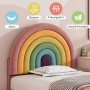 okwish Polsterbett 90x200cm mit Höhenverstellbarem Kopfteil Jugendzimmer Rosa ohne Matratze_8