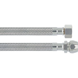 Flexibler LUX Armaturen-Verbindungsschlauch, 1000 mm lang, mit G 3/8 und 8 mm Anschluss.