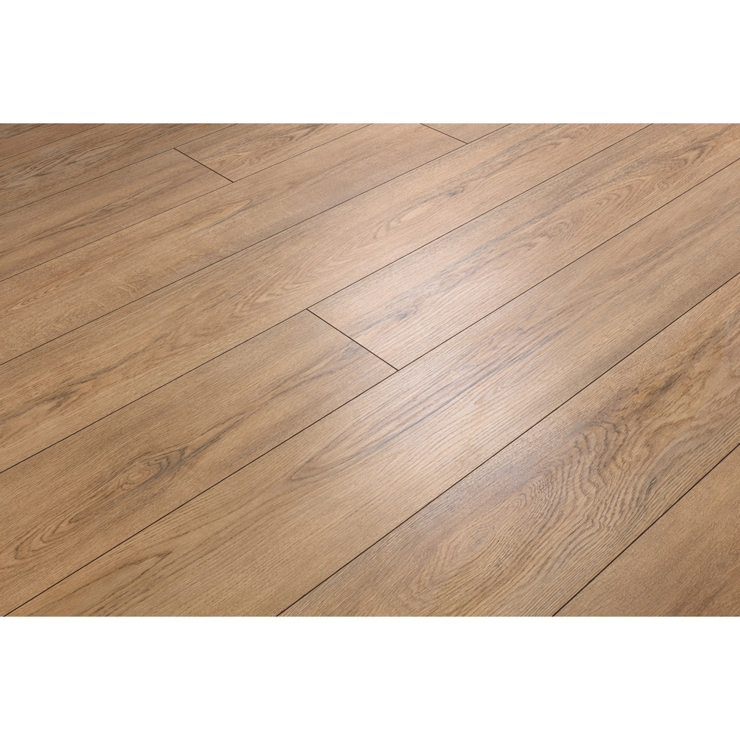 Kaindl Laminat Poseidon Malibu Oak, 7mm stark, wasserfest, helle Holzoptik mit Fugen.