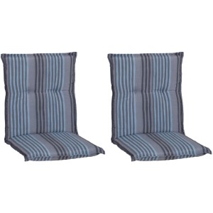 Beo Sitzauflage Niedriglehner Tissa 2er-Set Blau-Grau