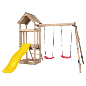 Swing King Spielturm Noa 234 cm x 265 cm x 280 cm Gelb FSC®